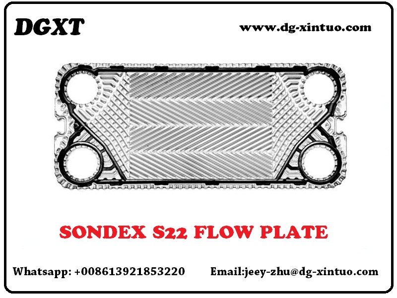 Sondex S22 Plate Heat EXchanger plate and gaskets