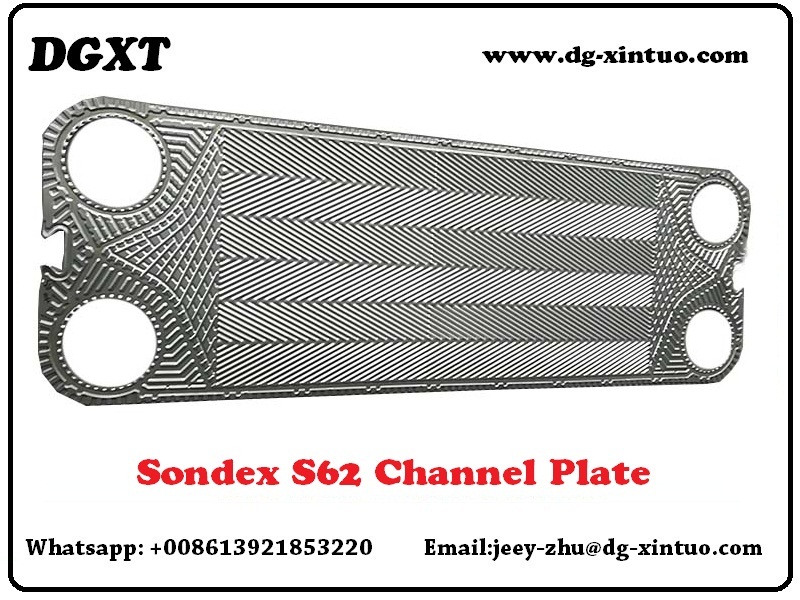 Sondex S62 Plate Heat EXchanger plate and gaskets